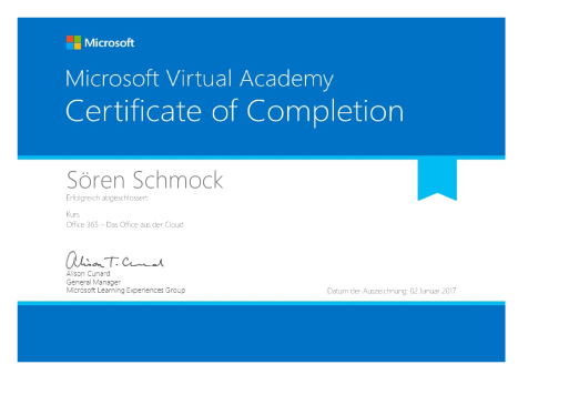 Microsoft Virtual Academy - CoC - Office 365 – Das Office aus der Cloud